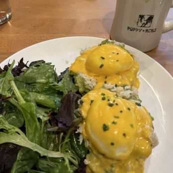 Poppy + Rose - Eggs Benedict Crab and avocado - Breakfast & Brunch Near Me - Los Angeles, California Poppy + Rose - Eggs Benedict Crab and avocado - Breakfast & Brunch Near Me - Los Angeles, California