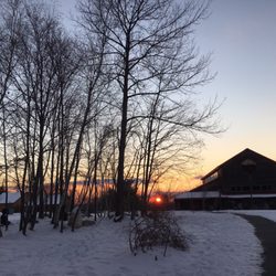 Blue Cliff Monastery - Dec/Jan sunset over meditation hall