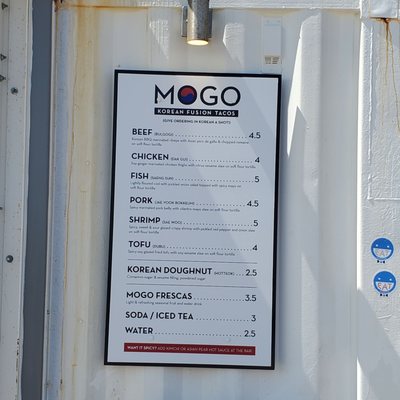 Photo of MOGO Korean Fusion Tacos - Asbury Park, NJ, US. reasonable menu
