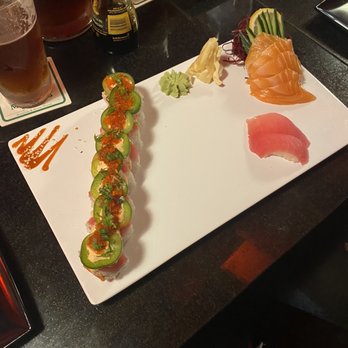 McGuire's Sushi - Tuna nigiri, Sake   Salmon - Sashimi (5), and Ultimate Spicy Tuna Roll - Sushi Bars Near Me - Destin, Florida
