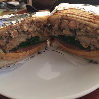 2nd Healthy Eatery - Protein packed sandwich- forgot the name. Delicious, but very difficult to eat. Garbanzo beans, avocado, spinach, tomato. Cheese- additional - Delis Near Me - Bellflower, California