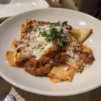 Pasta Moon - Pappardelle Pancetta - Italian Near Me - Half Moon Bay, California Pasta Moon - Pappardelle Pancetta - Italian Near Me - Half Moon Bay, California