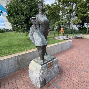Provincetown Library - Sculpture.  "Tourists" - Libraries Near Me - Provincetown, Massachusetts