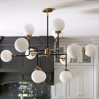ABLAZE Design Group - Light fixture - Visual Comforts Contractor: ABL Group   Designer: Joey Leicht Designs - General Contractors Near Me - Highwood, Illinois