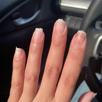 Area One Nail Spa - So damaged . - Nail Salons Near Me - Corona, California
