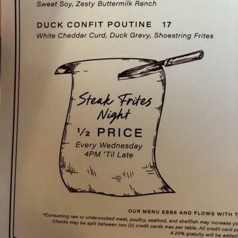 By the Way - Menu - Sports Bars Near Me - Charleston, South Carolina