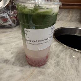 Strawberry matcha