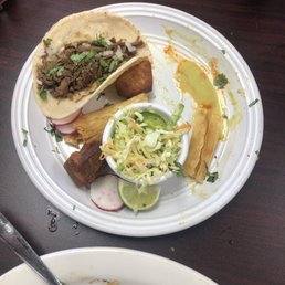 two plates of food on a table