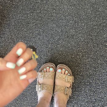 Ibeauty Nails Spa - Pedi and buider gel in turquoiseeee - Nail Salons Near Me - Fremont, California