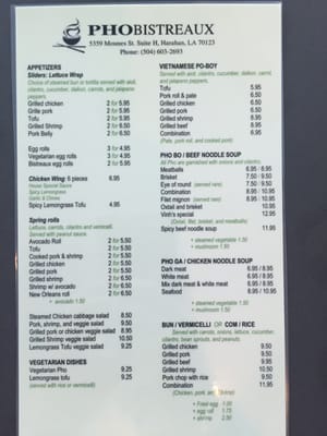 Menu photo 5 Pho Bistreaux Harahan, LA