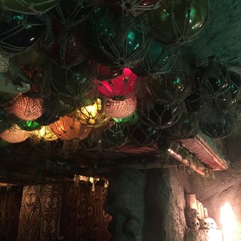 False Idol - The ceiling has glass buoy balls and dried pufferfish as decor - Cocktail Bars Near Me - San Diego, California