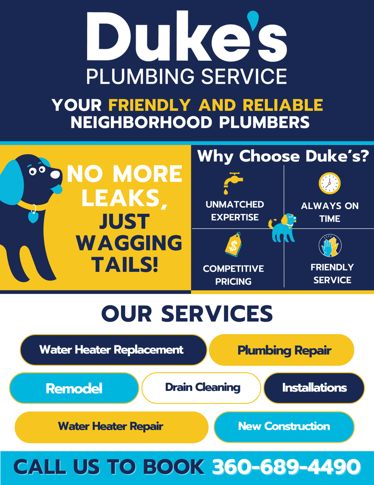 Slide of Duke's Plumbing Service