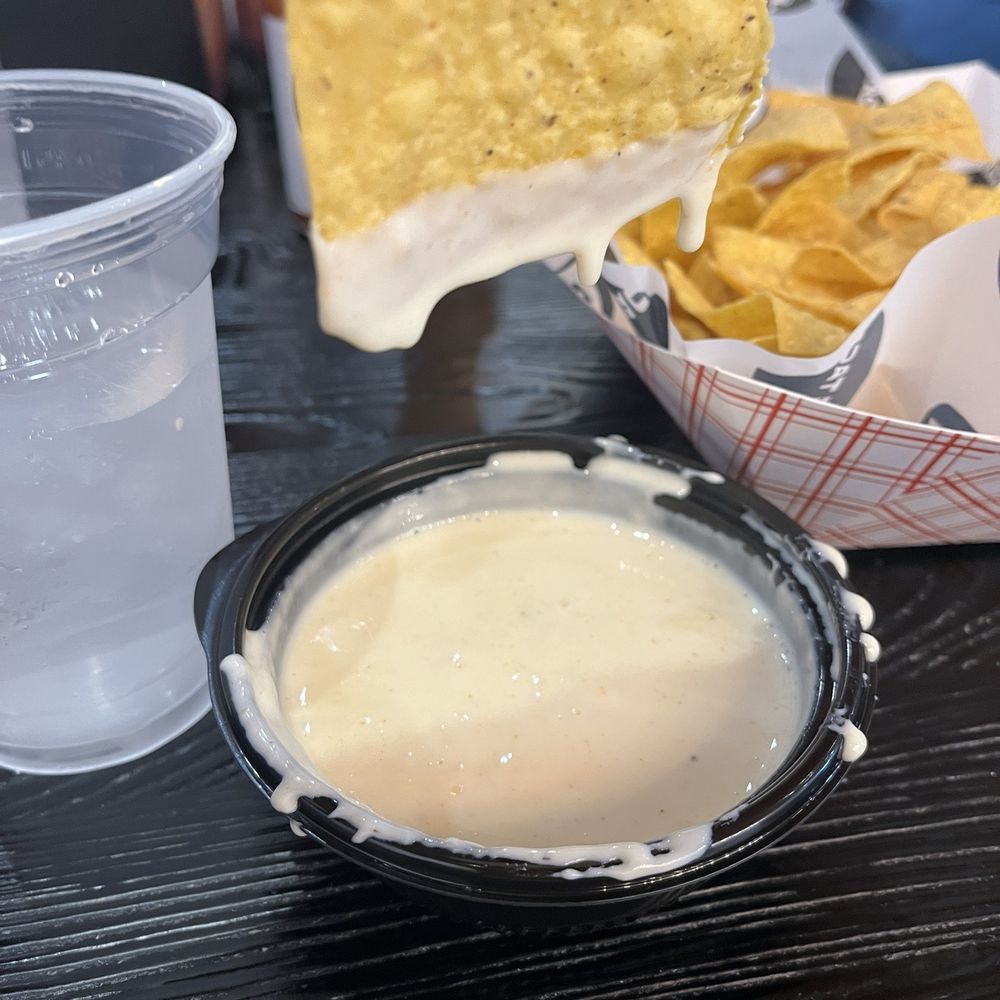 Big Taco - Queso blanco and chips. - Tacos Near Me - Casselberry, Florida Big Taco - Queso blanco and chips. - Tacos Near Me - Casselberry, Florida