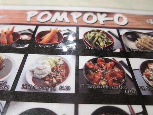 Menu photo 2 Pompoko Brighton, BNH Menu photo 2 Pompoko Brighton, BNH