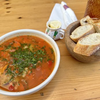 Crispy Heaven Bakery - Vegetable soup. Come with some breads. - Bakeries Near Me - New York, New York