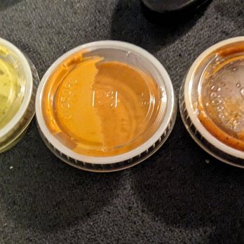 Rreal Tacos - Chamblee - Salsa. All tasty and about the same heat level - Tacos Near Me - Atlanta, Georgia