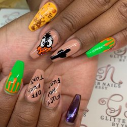 Glitter glam nails by yessy