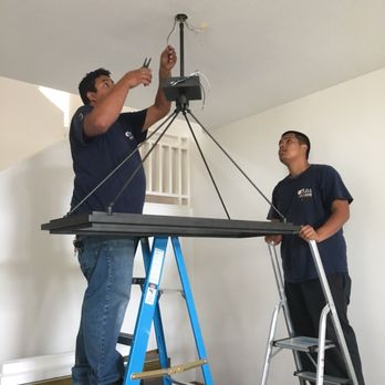 Adi Electrical Service - In the process of hanging our chandelier - Electricians Near Me - Los Angeles, California