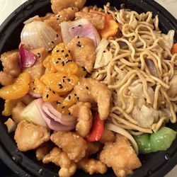 The Original Mesa Grille - Orange chicken and lo mein