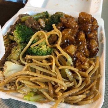 Flaming Wok - noodles and meat in a take out container - Chinese Near Me - Orem, Utah Flaming Wok - noodles and meat in a take out container - Chinese Near Me - Orem, Utah