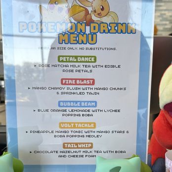 Milk Tea Lab - Limited time Pokémon menu - Bubble Tea Near Me - San Diego, California Milk Tea Lab - Limited time Pokémon menu - Bubble Tea Near Me - San Diego, California
