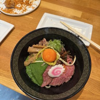 Taishoken - limited wagyu + matcha noodles - Ramen Near Me - Milpitas, California