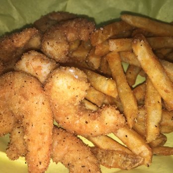 Abby's Crab Shack - Shrimp basket with seasoned fries - Cajun/Creole Near Me - Cedar Park, Texas