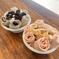 Strawberry cheesecake and cookies and cream