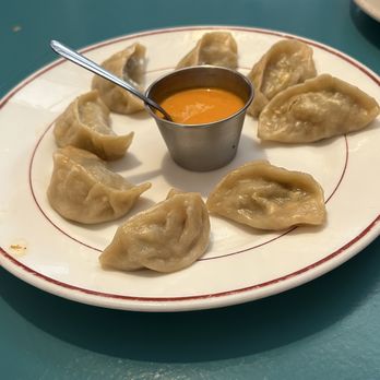 Everest Himalayan Cuisine - Vegetable Momo with a delicious sauce - Himalayan/Nepalese Near Me - Encinitas, California