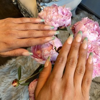 M2 Nail Lounge - Jade French tip - Nail Salons Near Me - Alhambra , California M2 Nail Lounge - Jade French tip - Nail Salons Near Me - Alhambra , California