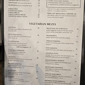 Mezes - Menu 2025 - Greek Near Me - Toronto, Ontario