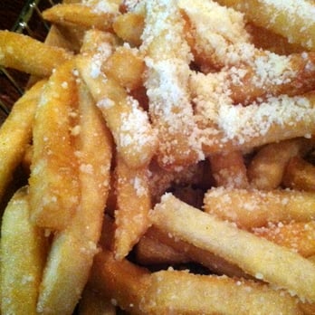 Hops Burger Bar - Truffle oil + parmesan fries - AMAZING! - Burgers Near Me - Greensboro, North Carolina
