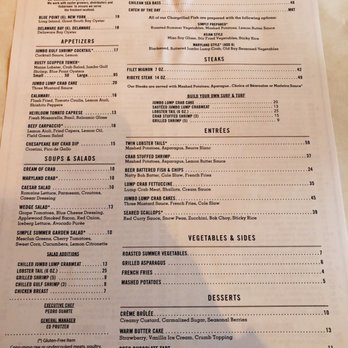 Rusty Scupper - menus - Seafood Near Me - Baltimore, Maryland