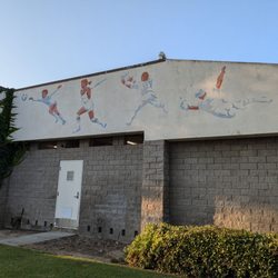 Cerritos Sports Complex - Decor on the exterior of the office building