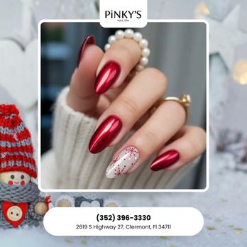 Pinky's Nail Spa - Want to look great in all your holiday photos? Beautiful nails make a big difference! Schedule your visit! - Nail Salons Near Me - Clermont, Florida Pinky's Nail Spa - Want to look great in all your holiday photos? Beautiful nails make a big difference! Schedule your visit! - Nail Salons Near Me - Clermont, Florida