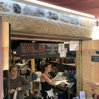 B.F. Clyde's Cider Mill - Hard Cider Tasting Window - Cideries Near Me - Mystic, Connecticut