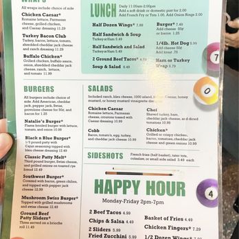 Natalie's - Menu - Sports Bars Near Me - Gilbert, Arizona Natalie's - Menu - Sports Bars Near Me - Gilbert, Arizona