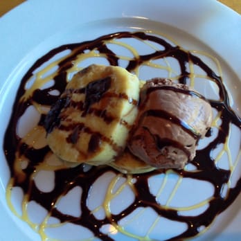At The Corner - Had to get dessert...Bread pudding with almonds, hazelnut ice cream and chocolate drizzled. Amazing. - Beer Bar Near Me - Litchfield, Connecticut
