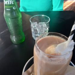 Billys Kitchen - An iced coffee in the front. A sprite I'm the back.