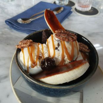 FlintCreek Cattle - Brulee banana split - New American Near Me - Seattle, Washington