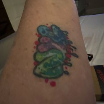 Red Rocket Tattoo - First tattoo. Got matching with my daughter. - Tattoo Near Me - New York, New York Red Rocket Tattoo - First tattoo. Got matching with my daughter. - Tattoo Near Me - New York, New York
