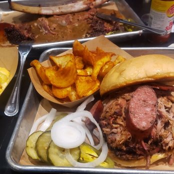 Sideways - Fries were cold and kind of soggy. Mac n cheese tasted like velveeta - Barbeque Near Me - Rockwall, Texas