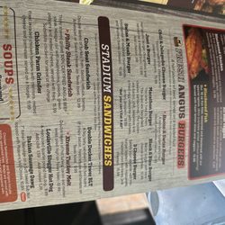 Xtreme Wings - Menu