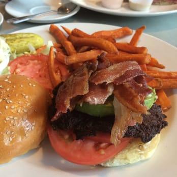 Landmark Diner - Portobello vegetarian burger w bacon on side. Or..on top. :). I call it the hypocrite. - Diners Near Me - Roslyn, New York Landmark Diner - Portobello vegetarian burger w bacon on side. Or..on top. :). I call it the hypocrite. - Diners Near Me - Roslyn, New York