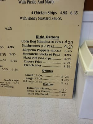 Menu photo 7 Mr Gyros Coldwater, MI