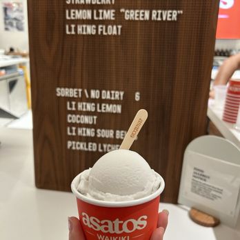 Asato's Waikiki - Coconut - Ice Cream & Frozen Yogurt Near Me - Honolulu, Hawaii