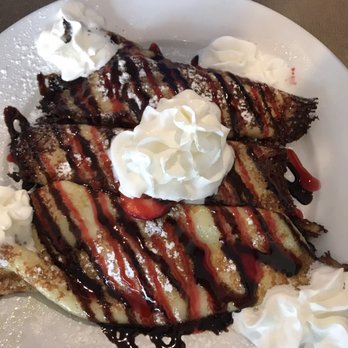 Le Andos Cafe - Strawberry Crepes -- delicious! Huge portions! - Salad Near Me - Macomb, Michigan Le Andos Cafe - Strawberry Crepes -- delicious! Huge portions! - Salad Near Me - Macomb, Michigan