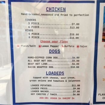 Tiny's Carnival - Menu pt 3 - Chicken Wings Near Me - San Jose, California
