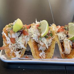 Shrimp tacos.