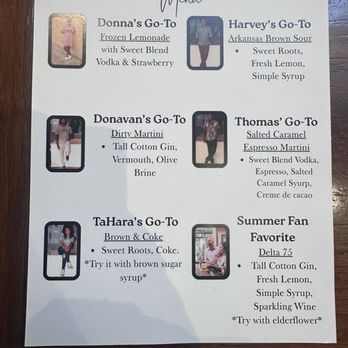 Delta Dirt Distillery - Fam Favorites Menu - Distilleries Near Me - Helena, Arkansas